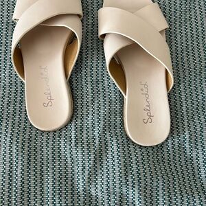 Splendid Cream Women's Slide Sandals 6